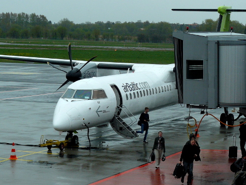 Bombardier DASH 8 at Tallinn airport.